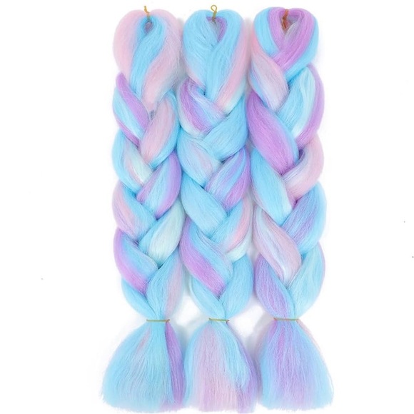 Dolls Kill Multicolor Braiding Hair Extensions - Picture 2 of 5